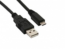   USB 2.0 Cable USB-A male - micro USB-B male 1m
