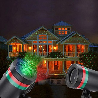 Χριστουγεννιάτικος Διακοσμητικός Αδιάβροχος Προβολέας Laser LED Εξωτερικού Χώρου